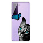 Samsung Galaxy S21 Plus 5G Case Cat e Butterfly
