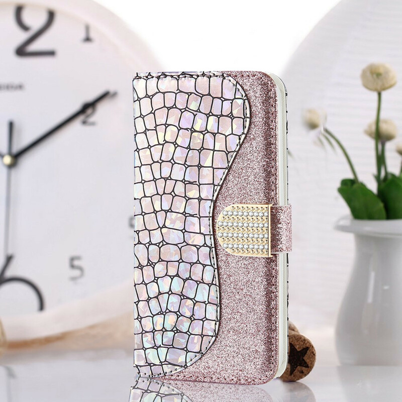 Samsung Galaxy S21 Plus 5G Capa de diamante Croco