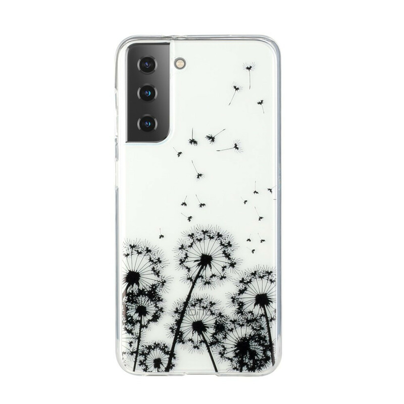 Samsung Galaxy S21 Plus 5G Capa transparente Black Dandelion