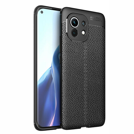 Xiaomi Mi 11 Capa de couro Litchi Linha Dupla