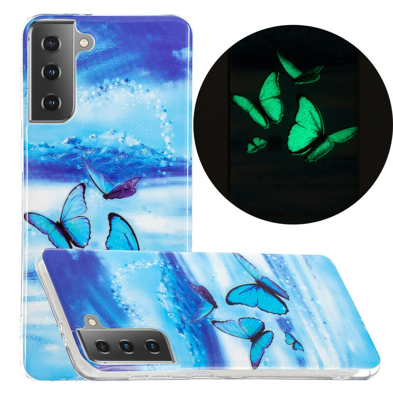 Samsung Galaxy S21 5G Série Butterfly Case Fluorescente