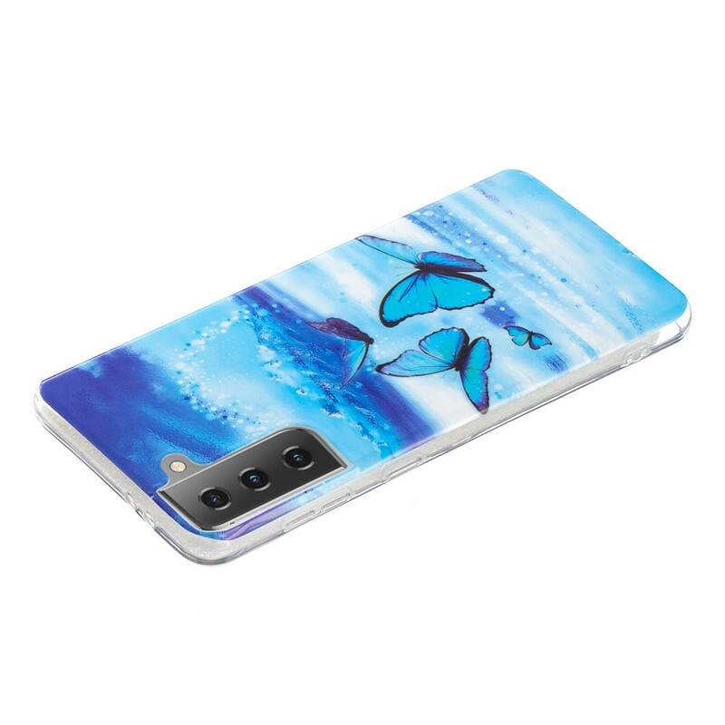 Samsung Galaxy S21 5G Série Butterfly Case Fluorescente