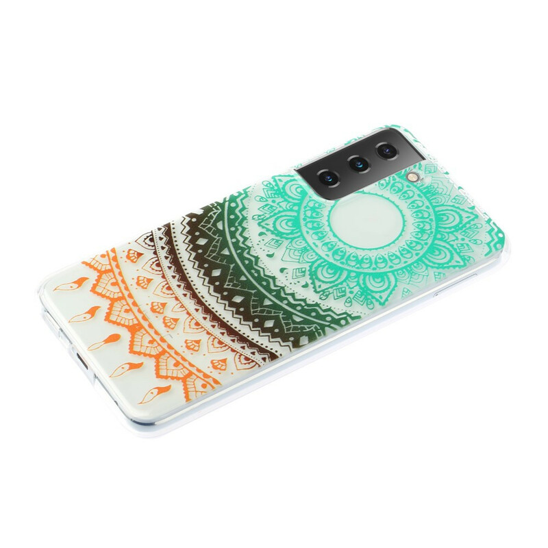 Samsung Galaxy S21 5G Flor de Mandala Transparente