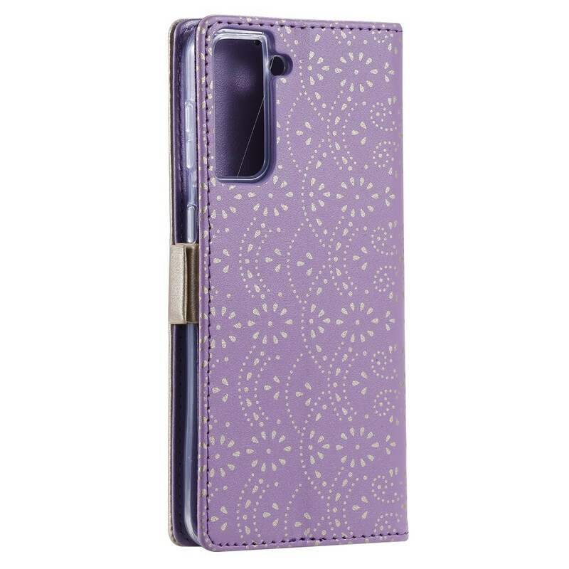 Samsung Galaxy S21 5G Capa de Renda com Bracelete