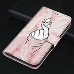 Capa Samsung Galaxy S21 5G para o coração do dedo
