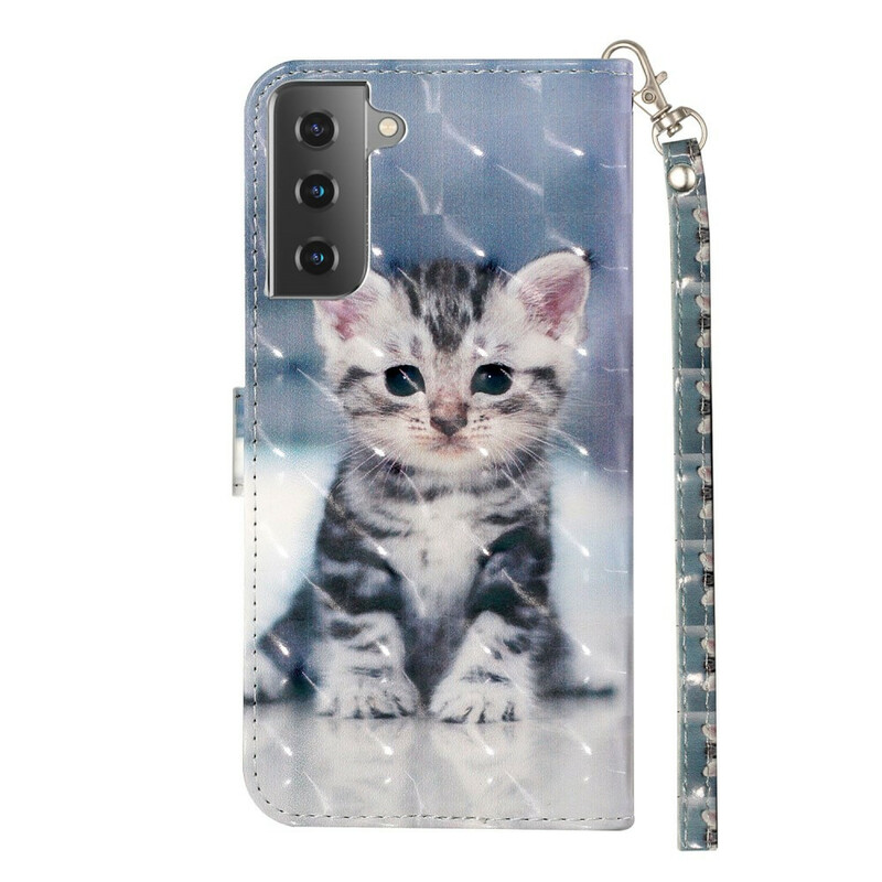 Samsung Galaxy S21 5G Capa de cinta leve Kitten