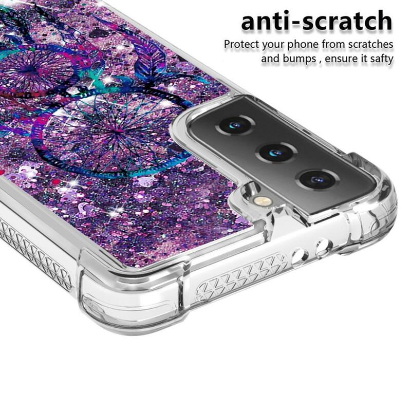 Samsung Galaxy S21 5G Glitter Capa de captura de sonhos
