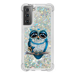 Capa Samsung Galaxy S21 5G Miss Owl Glitter
