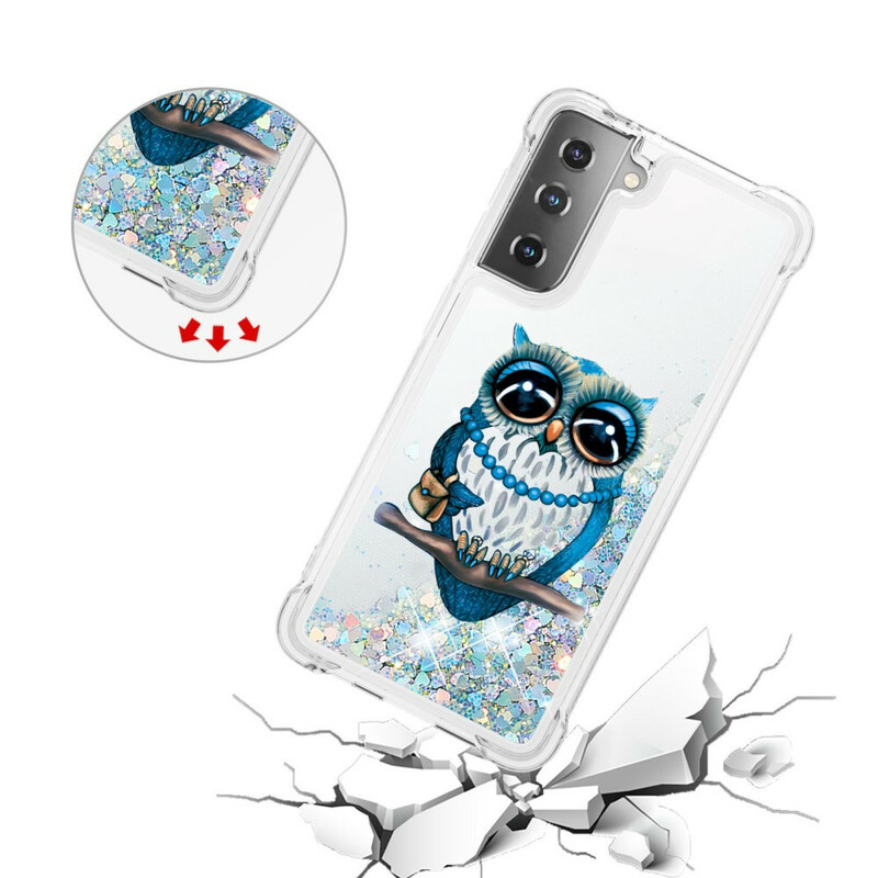 Capa Samsung Galaxy S21 5G Miss Owl Glitter