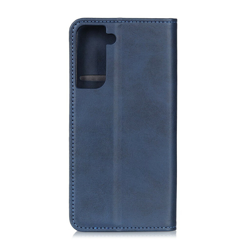 Capa Viragem Samsung Galaxy S21 Plus 5G Split Leather Vintage