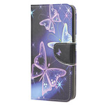 Capa Samsung Galaxy A52 5G Neon Butterfly
