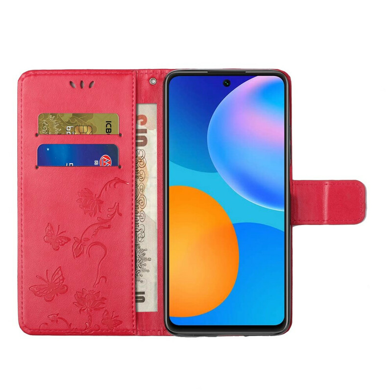 Samsung Galaxy A52 5G Borboletas e Capa de CordÃ£o para Flores