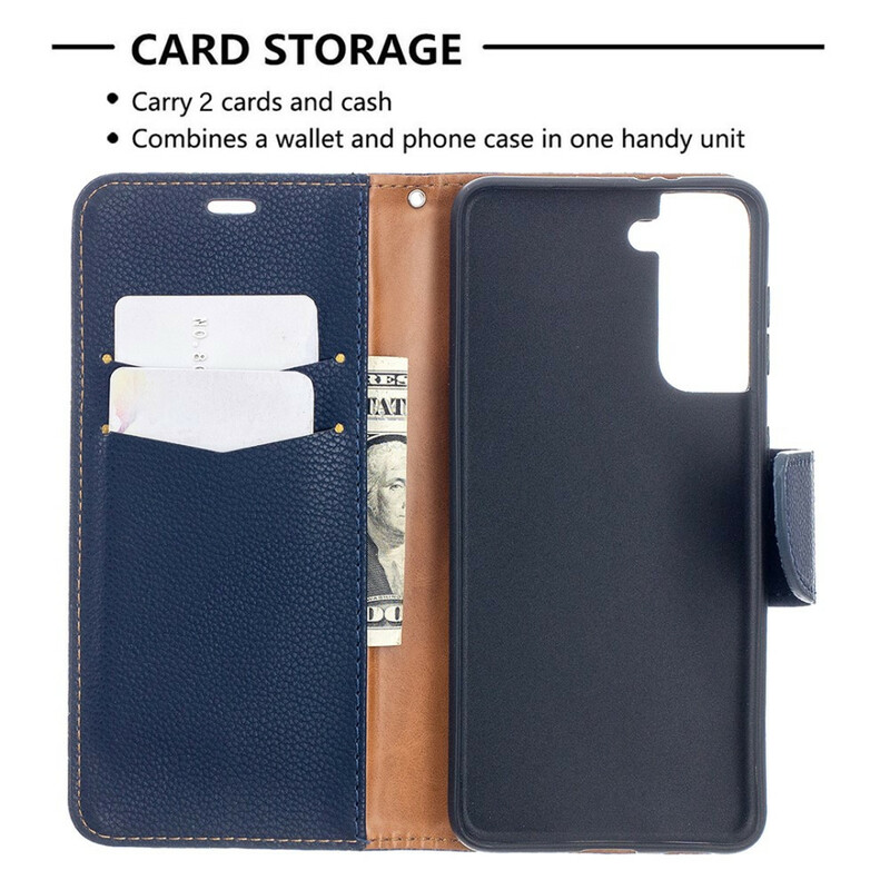 Samsung Galaxy S21 5G Case Lychee Aba oblíqua de Lychee Samsung Galaxy S21 5G Case Lychee Aba oblíqua de Lychee