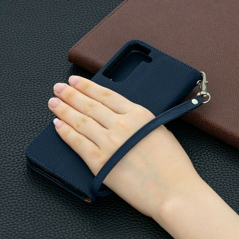 Samsung Galaxy S21 5G Case Lychee Aba oblíqua de Lychee Samsung Galaxy S21 5G Case Lychee Aba oblíqua de Lychee