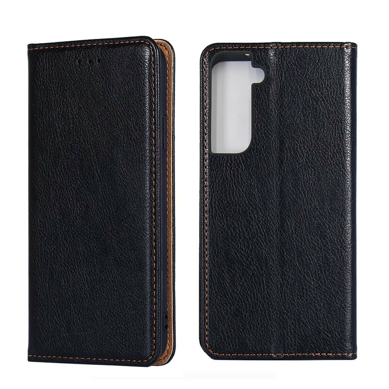 Capa Flip Cover Samsung Galaxy S21 5G Classic Leather Style