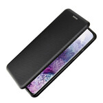 Tampa Flip Cover Samsung Galaxy S21 5G Fibra de Carbono