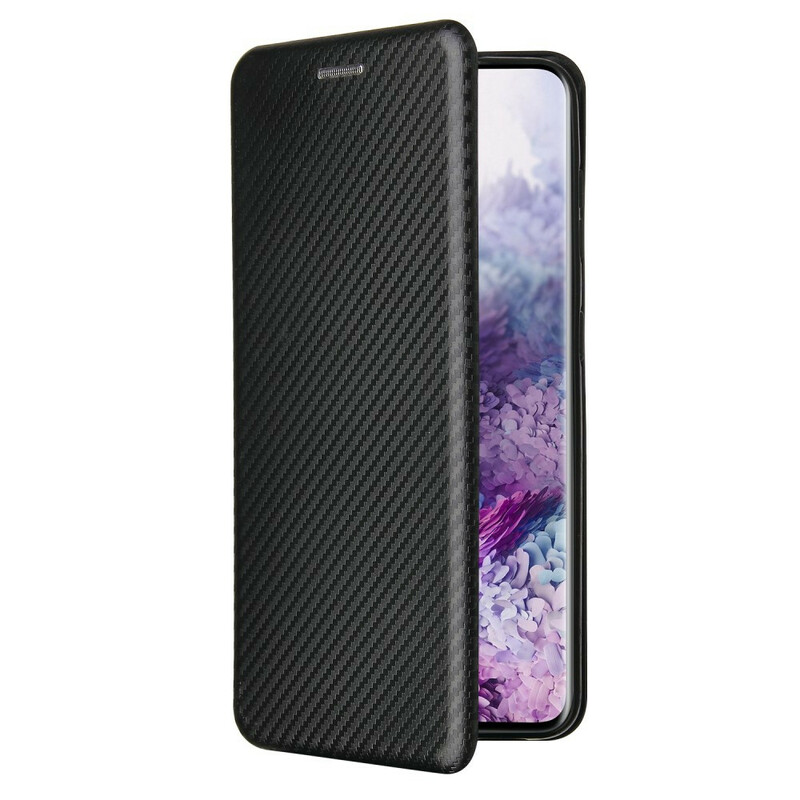 Tampa Flip Cover Samsung Galaxy S21 5G Fibra de Carbono