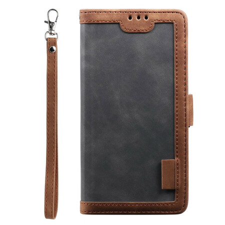 Samsung Galaxy S21 5G Capa de dois tons de Couro Reforçado Contornos Reforçados
