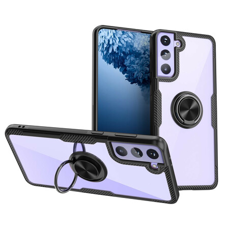 Anel metálico da capa de fibra de carbono Samsung Galaxy S21 5G